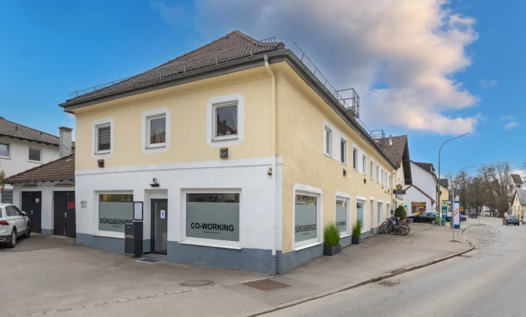 Außenansicht des Studio PS12 an der Pasinger Straße in Gräfelfing